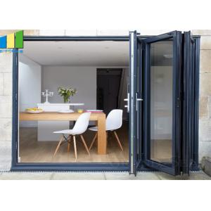 Residential And Commercial Aluminum Frame Glass Sliding Bifold Door Price