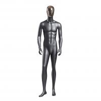 China Stand Upright Male Display Mannequin , Black Matte Full Body Male Mannequin on sale