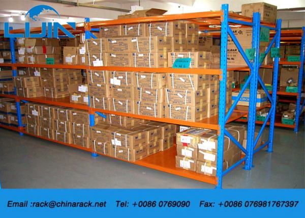 Mental Warehouse Storage Racks Powder Coated Finish 500kg / Level Loading