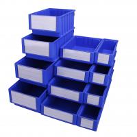 China Stackable Part Bin Plastic Organizer Bins for Warehouse Shelves Customized Color on sale