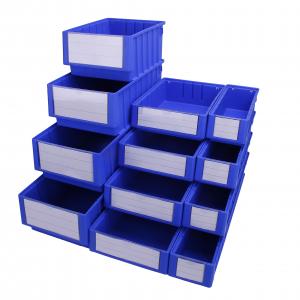 China Customized Color Office Storage Shelf Bin Plastic Warehouse Box Dividable Storage Bin supplier