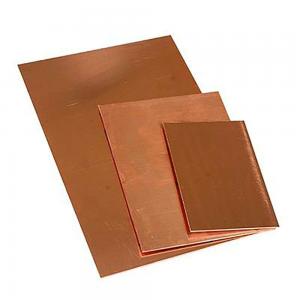 99.999% Copper Cathode Sheet Plate Copper Material 0.3mm - 5 Mm Thickness Customized