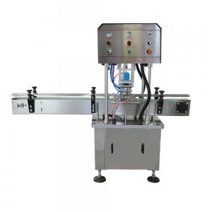 China Automatic Glass Jar Vacuum Capping Machine Single Head Sauce Jam Paste Glass Bottle Full Automatic supplier