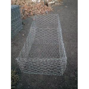 1m-5m Length Gabion White Mesh Basket 1.8mm-4mm Wire Diameter Electro Galvanized Zinc Coating