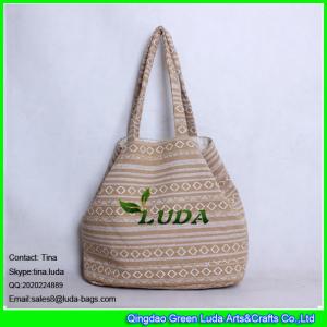 LUDA Large canvas shopping bag enthic fabric lady shoulder tote bags
