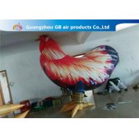 China Outside Standing Inflatable Cartoon Characters PVC Rooster Animal Cock Model on sale