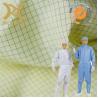 China 100D*100D Polyester Anti-Static Fabric For Lab Security Printed Pattern wholesale