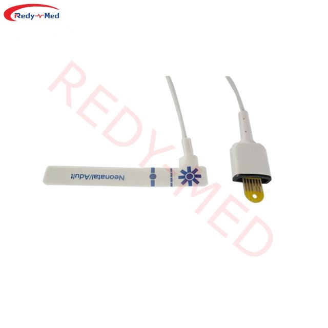 China CE/ISO13485 Sensor adhésif d'oxymètre d'impulsion à 8 broches, longueur 0,9 m Sensors SPO2 jetables pédiatriques supplier