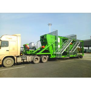 China 80TPH Mobile Hot Mix Plant 270kw Power With Bag House Filter For Road Construction supplier