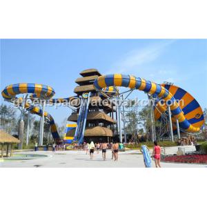 12m Tall Exciting Custom Water Slides Surf Water Amusement Park Equipment