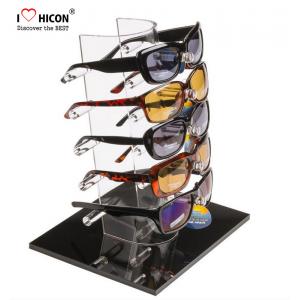 Tabletop Acrylic Eyewear Display Rack For Brand Shop 5 Pairs Sunglasses Promotion