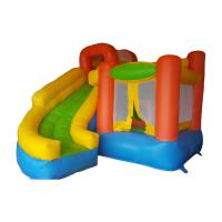 Inflatable Combo Bouncer With Curve Slide Trampoline House Kids Jumping Air Games
