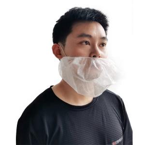 China Disposable White Beard Cover 18'' For Personal Care supplier