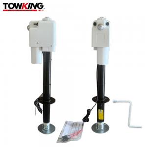 China White A Frame Electric Trailer Jack 3500lbs With Dual Lights For Caravan supplier