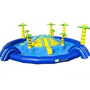 Jungle Floating Giant Inflatable Water Playground , Fun Water Park Inflatable Pool Slide