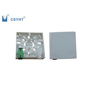 China 2 port wall socket plastic material for wall mounted in FTTH project supplier