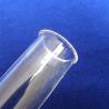 China Personalized Clear Rimmed Quartz Test Tube With Flange High Purity SiO2 Made wholesale