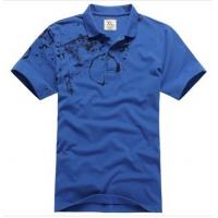 China Ink Footprint Quick Dry Mens T Shirts , Cotton Short Sleeve Mens Summer T Shirts on sale