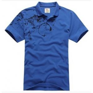 China Ink Footprint Quick Dry Mens T Shirts , Cotton Short Sleeve Mens Summer T Shirts supplier