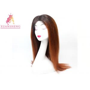 Custom Full Lace Wigs Human Hair Brazilian Virgin Cuticle Aligned Lace Front Wigs Ombre