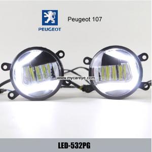 Peugeot 107 car front led fog light lamp LED daytime running lights DRL