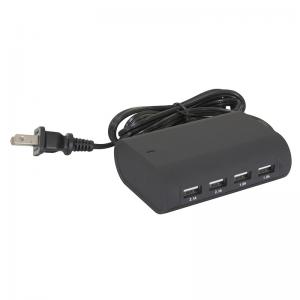 4USB Output, 5V 6.2A, Fixed AC Cable, Charger Station for iPhone, iPad, Tablet PCs and Mob