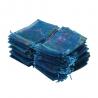 China Blue Organza 18x12&quot; Drawstring Gift Bags Biodegradable For Candy wholesale