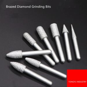 China Granite Marble Brazed Diamond Tools , 10mm Die Grinder Diamond Bits supplier