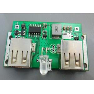 USB Battery Charger with LED FR4 1.6mm PCB Board Assembly Green Solder Mask