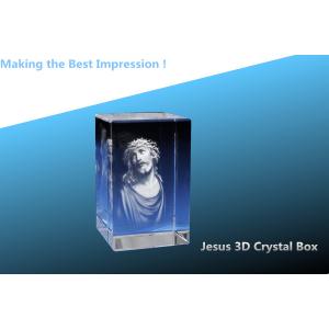 Jesus 3D Crystal/3D Crystal Box/3D crystal rectangle/blank crystal rectangle/blank crystal