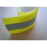 China Light Yellow Reflective Clothing Tape Sew On 1 cm Width for Garments wholesale