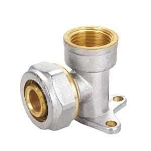 232 PSI Pressure Rating Brass Pipe Fittings with Threaded Connection Made of Brass