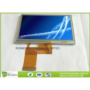 China 4.3 inch 480x272 RGB 40pin Industrial LCD Panel With Resistive Touch Panel supplier