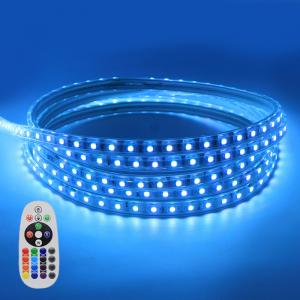China 110V Remote Control Smart LED Rope Lights , Dimmable Smd LED Flexible Strips 5050 supplier