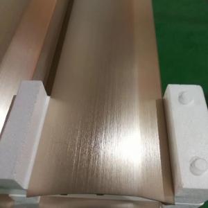 China Brushed Bright Anodized CNC Machining Parts Champagne Aluminum Extrusion Panel for Air Conditioner supplier