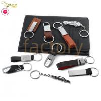 China K17 Personalized Leather Keychain , Western Leather Keychain Ring on sale
