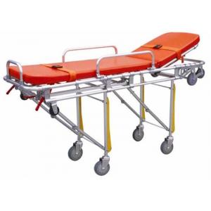 Hospital Emergency Ambulance Stretcher Trolley Aluminum Alloy Automatic Loading Stretcher