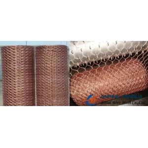 China Brass/Copper Hexagonal Wire Mesh, Mainly Used as Decorative Mesh wholesale