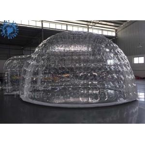 Outdoor Transparent Inflatable Dome Tent For Mobile Hotel / Clear Igloo Tent