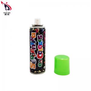 Green Crazy Party Silly String Spray Customized 250ml
