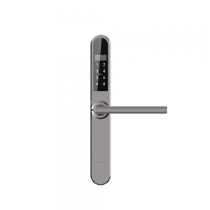 Aluminum/Wooden Keyless Entry Door Lock , High Security Card Entry Door Lock