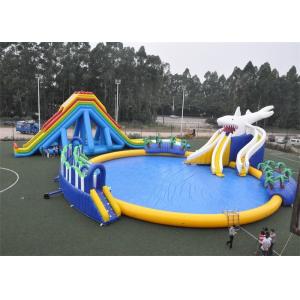 China Entertainment Blow Up Games Ultimate Inflatable Water Park / Water Toys For Lake supplier