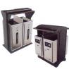 Stainless Steel green Recycling waste Bins for garden,Outdoor,Schools,Emporium