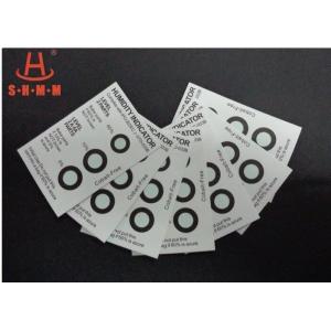 China Three Dots Humidity Indicator Paper , Brown To Azure Color Changing Cards supplier