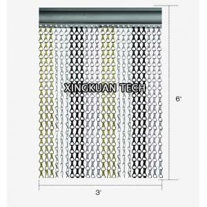 Metal Decorative Mesh Curtain Chain Link Coil Drapery Partition Divider Powder Coating