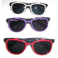 China Colored PC Plastic Frame 3D Fireworks Wayfare Glasses Disposable on sale