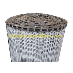 High Temperature Galvanized Carbon Steel Metal Mesh Conveyor Chain Driven Belt for oven wood drying