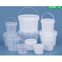 China lightweight White Plastic Toy Buckets With Lid For Toy Organization Solutions on sale