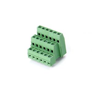 EU Style PCB Terminal Block Connector CET1.5 Plugged in 5.08mm Pitch 1*06P Green