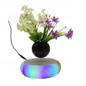 led light magnetic floating levitating air bonsai tree plant Floating Pot